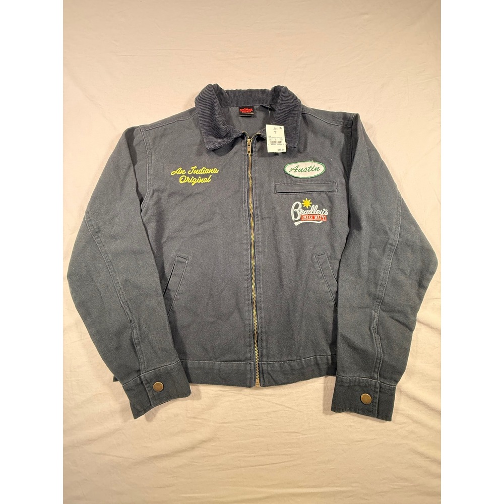 Stranger Things Mechanic Jacket Adult S Black NEW Bradley's Big Buy Austin